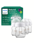 Avent Natural Reponse 3.0 Set de 4 biberones de 4 onz de vidrio con tetina no. 2