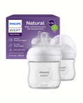 Avent Natural Reponse 3.0, duo de 4 onz. Tetina No. 2, transparente