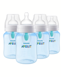 Avent Classic,  Set de 4 biberones de 9 onz. con tetina no. 2