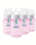 Avent Classic,  Set de 4 biberones de 9 onz. con tetina no. 2