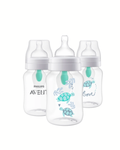Avent Classic,  Set de 3 biberones de 4 onz. con tetina no. 2