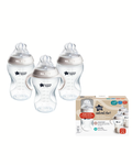 Tomme Tippee, Set de 3 biberones de 11 onz, tetina extra rapido