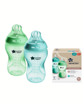 Tomme Tippee, duo biberones de 11 onz, tetina extra rapido