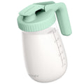 Momcozy - Jarra de leche materna, recipiente de almacenamiento de vidrio de boca ancha, 32 onzas