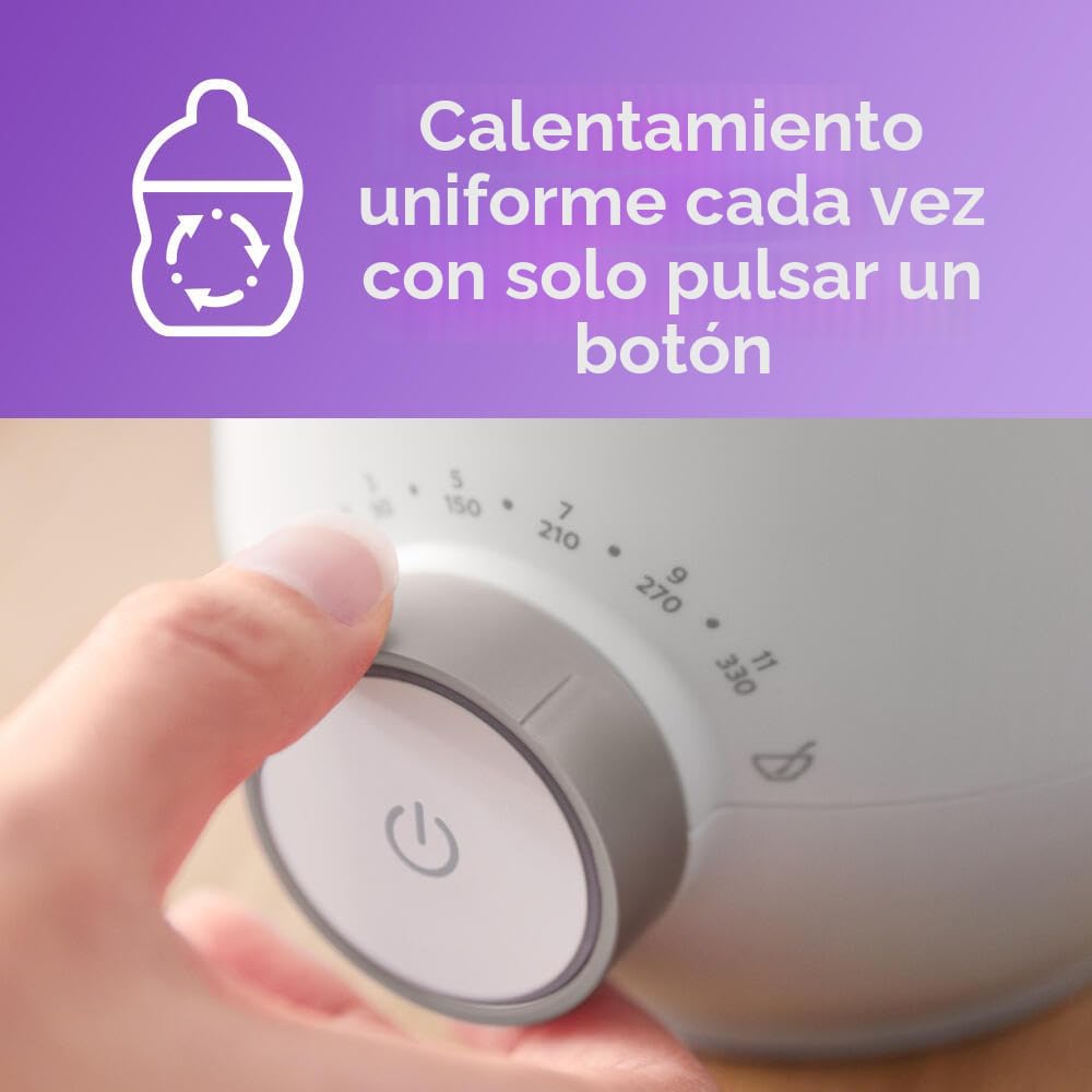 Avent - Calentador de biberones rápido premium, con control inteligente de temperatura, tecnología de baño de agua, apagado automático