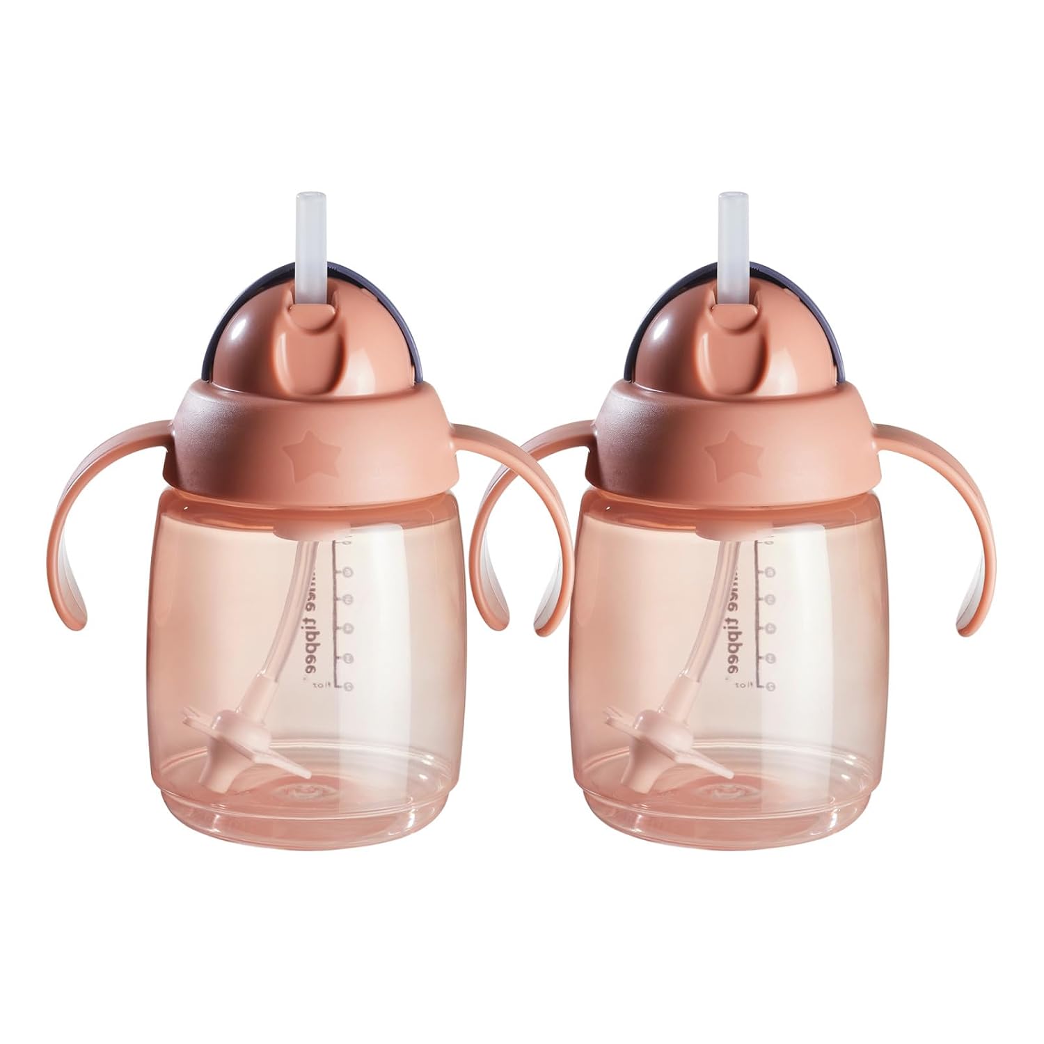 Tommee Tippee Starter - Vaso para sorber de 10 onzas para bebés y niños pequeños, con pajilla con peso de silicona y asas de fácil agarre, sin BPA.