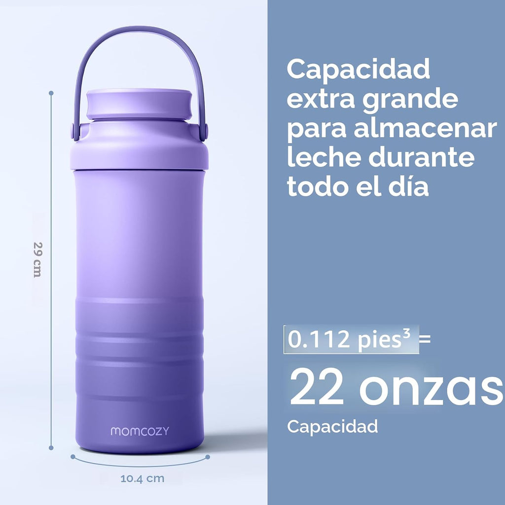 Momcozy - Termos enfriadores de leche materna color morado