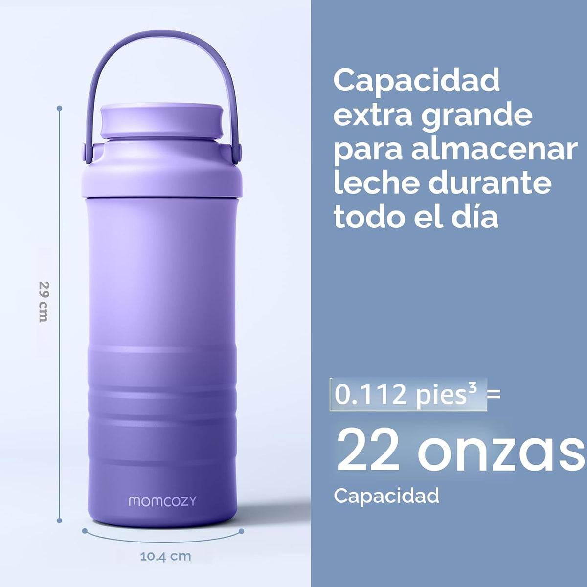 Momcozy - Termos enfriadores de leche materna color morado