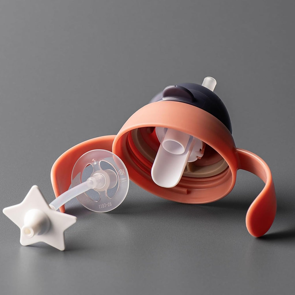 Tommee Tippee Starter - Vaso para sorber de 10 onzas para bebés y niños pequeños, con pajilla con peso de silicona y asas de fácil agarre, sin BPA.