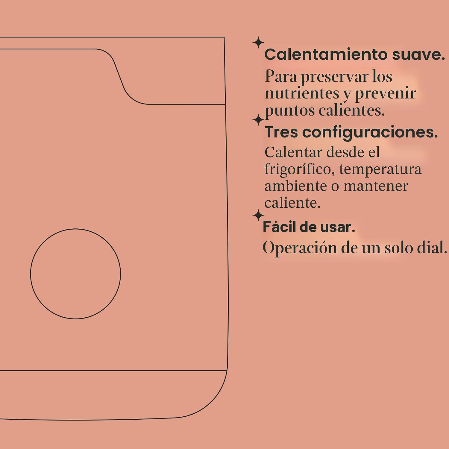 Tommee Tippee - Calienta Biberones de Leche Materna y Fórmula a la Temperatura Corporal en Minutos, Temporizador Automático