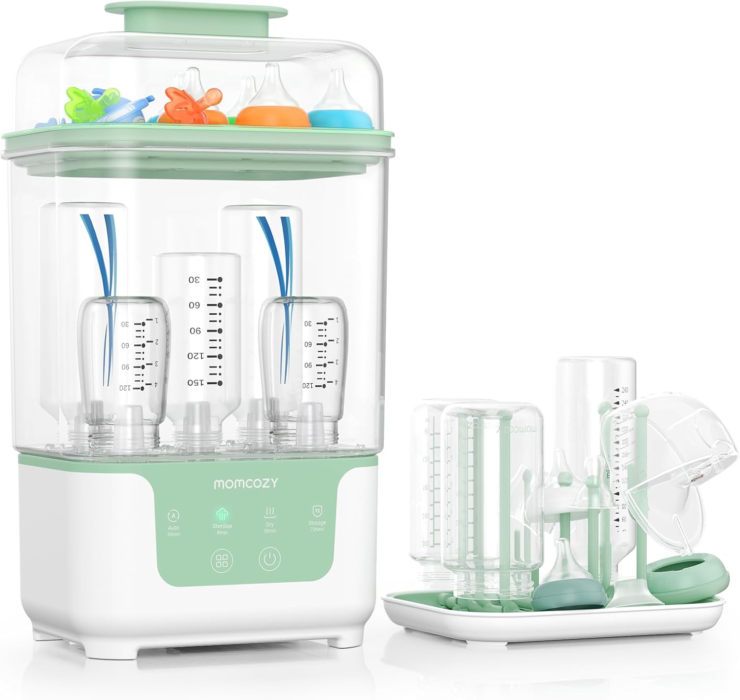 Momcozy - Esterilizador y secadora modular 4 en 1 para botellas compactas