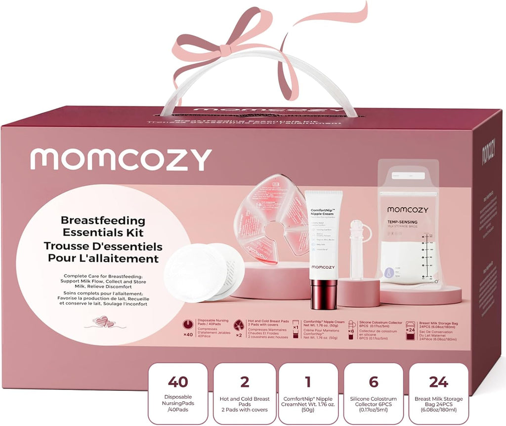 Momcozy -  Kit de 73 piezas esenciales para lactancia materna