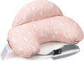 Momcozy Almohada de lactancia original para lactancia materna, innovador protector de seguridad, almohadas de alimentación más anchas para más apoyo para mamá y bebé, lactancia más fácil y manos libres, apta para todos, funda de algodón extraíbl