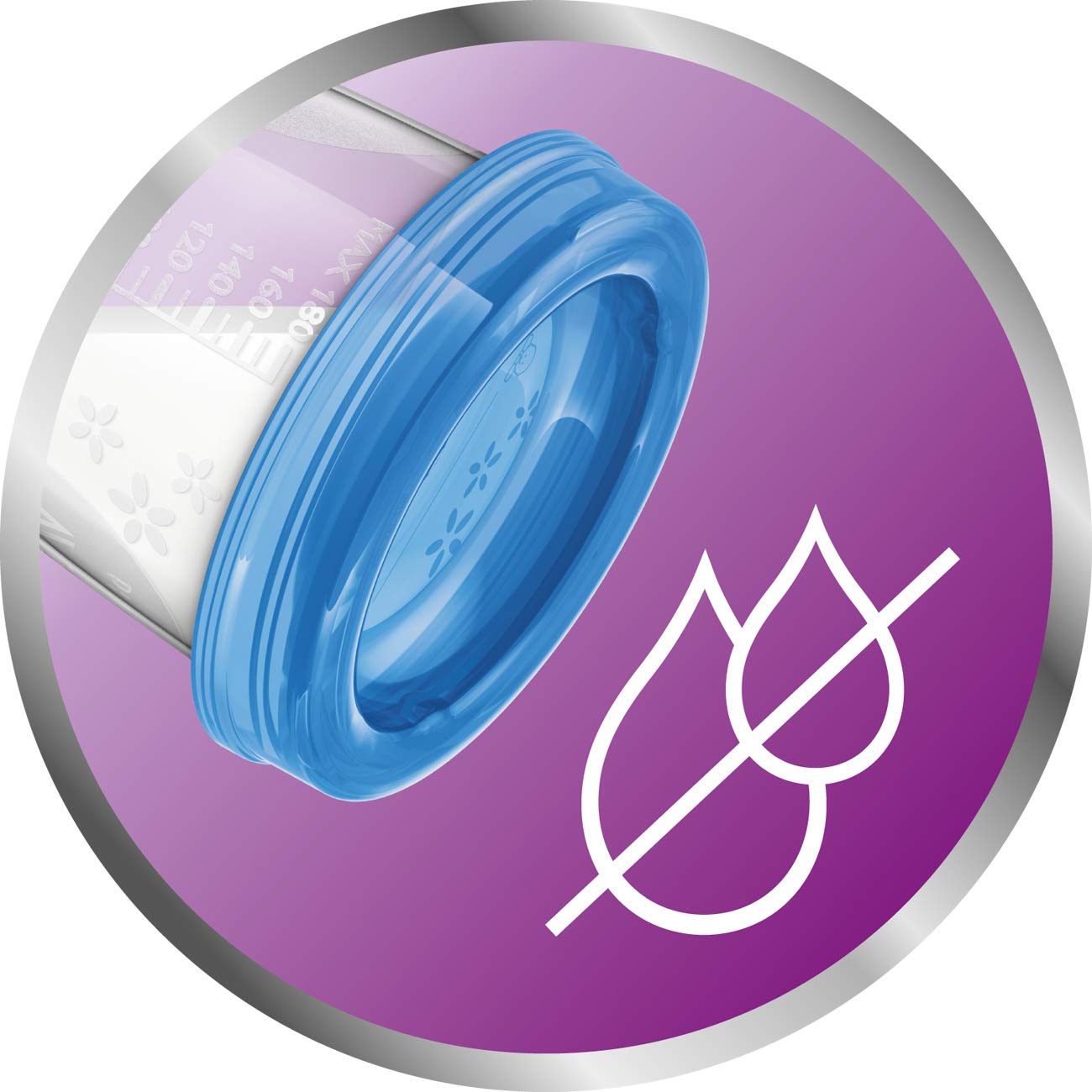 Philips Avent,  Tazas y tapas de almacenamiento de leche materna, 10 recipientes de  6 onzas