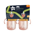 Tommee Tippee Starter - Vaso para sorber de 10 onzas para bebés y niños pequeños, con pajilla con peso de silicona y asas de fácil agarre, sin BPA.
