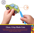 Special Supplies Mini tijeras de bucle para niños y adolescentes y 5.5 pulgadas (paquete de 6) con bucles coloridos, diseño adaptativo, soporte derecho e izquierdo, asas pequeñas y fáciles de abrir