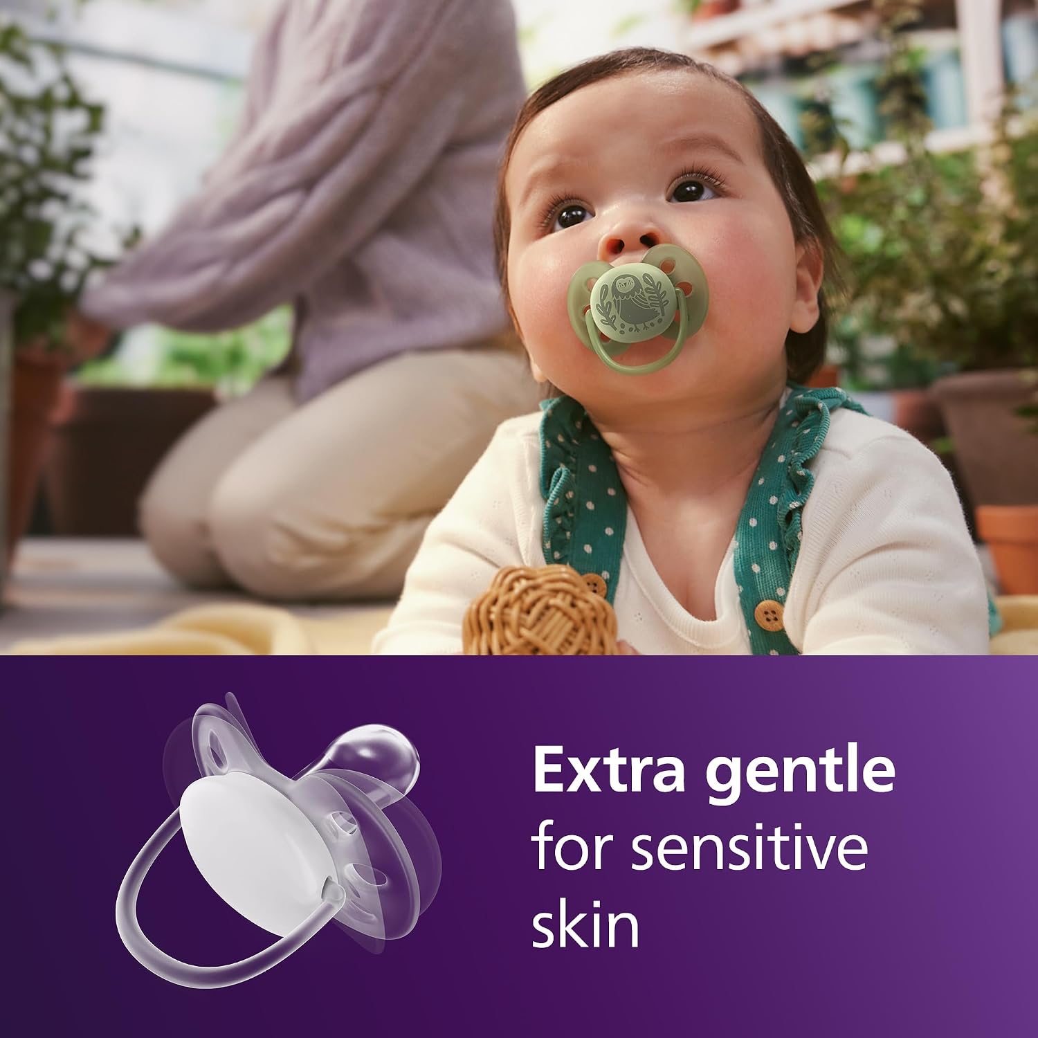 Philips Avent, Duo  Chupetes ultra suaves, diseño ortodóntico, para bebés de 6 a 18 meses, escudo flexible, pezón simétrico de silicona, sin BPA