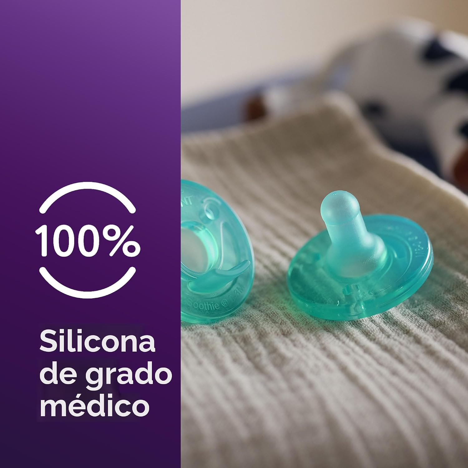Philips Avent Soothie, chupetes de ortodoncia para bebés de  0 a 3 meses