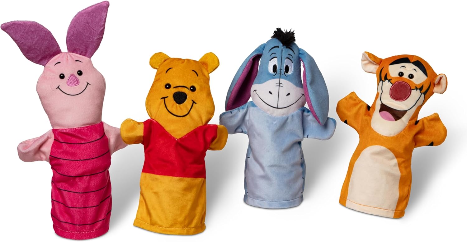 Melissa & Doug Titeres de mano suaves y tiernas de Winnie The Pooh de Disney