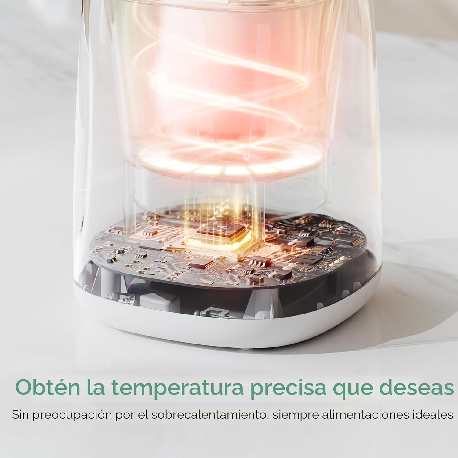 Momcozy Calentador de biberones, calentadores rápidos para todas las botellas con temporizador, control preciso de temperatura y apagado automático, calentador de botellas multifuncional para leche