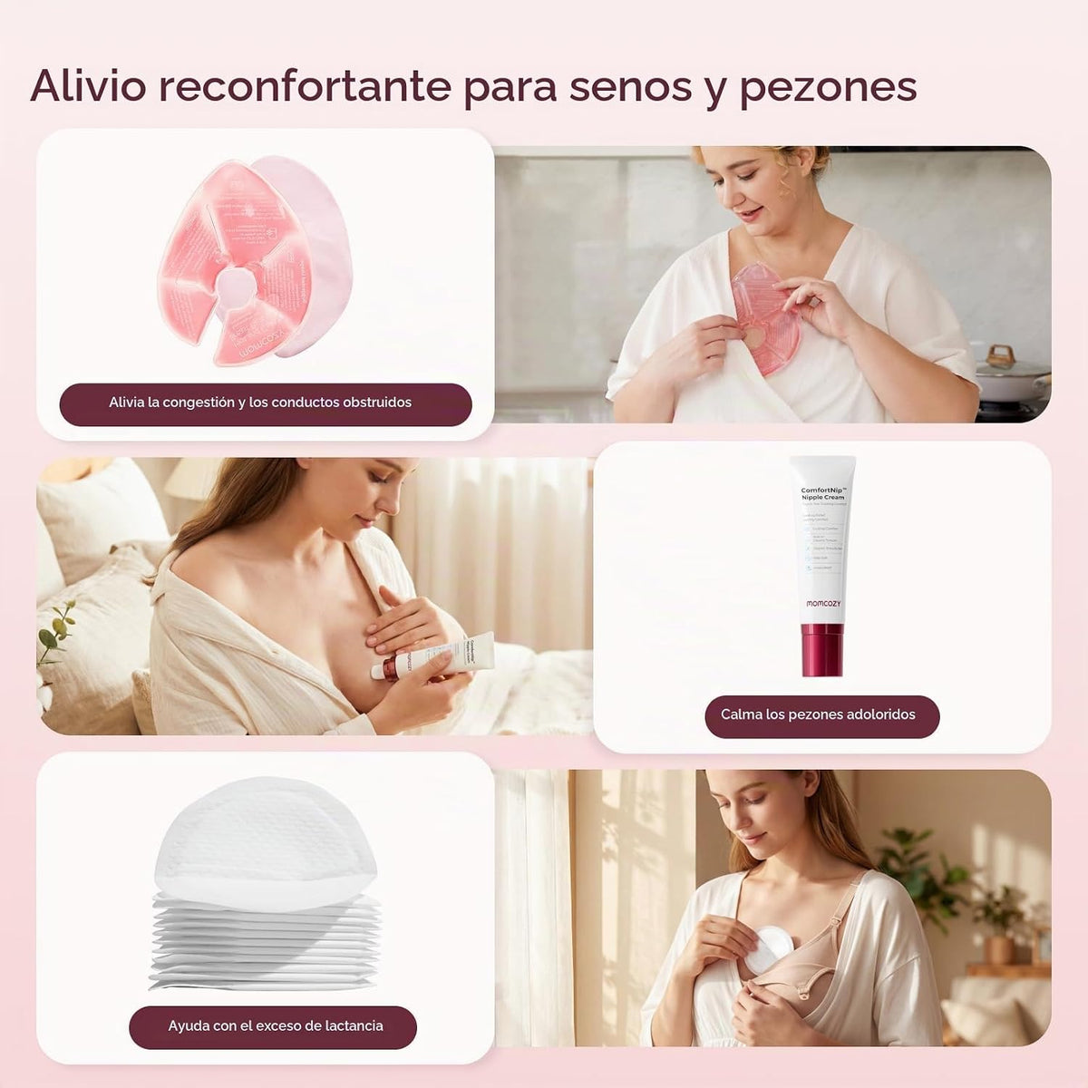 Momcozy -  Kit de 73 piezas esenciales para lactancia materna