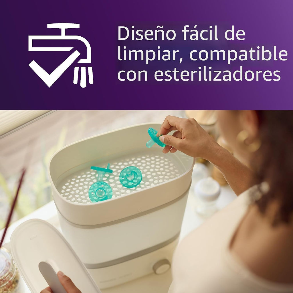Philips Avent Soothie, chupetes de ortodoncia para bebés de  0 a 3 meses