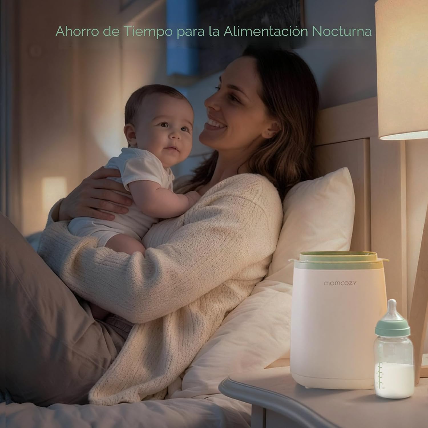 Momcozy Calentador de biberones, calentadores rápidos para todas las botellas con temporizador, control preciso de temperatura y apagado automático, calentador de botellas multifuncional para leche
