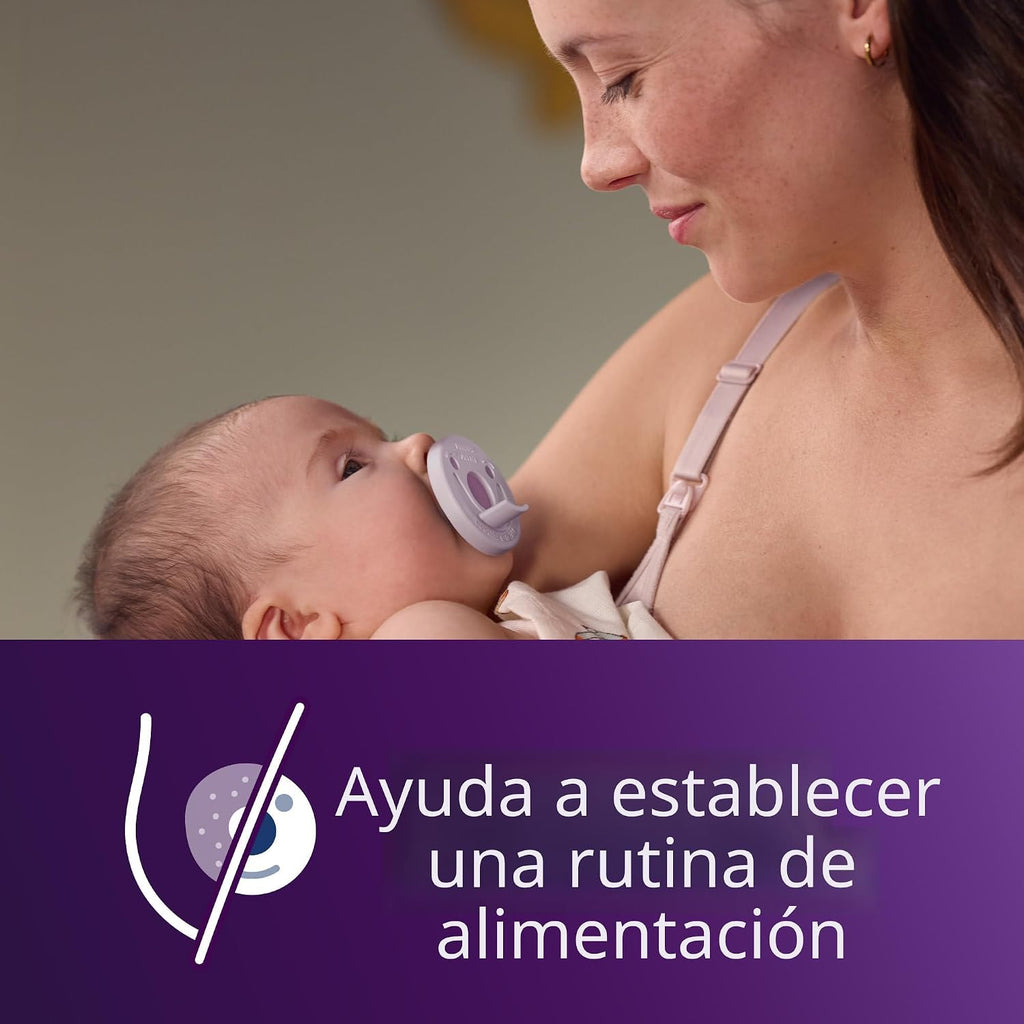 Philips Avent Soothie, chupetes de ortodoncia para bebés de  3 a 6 meses