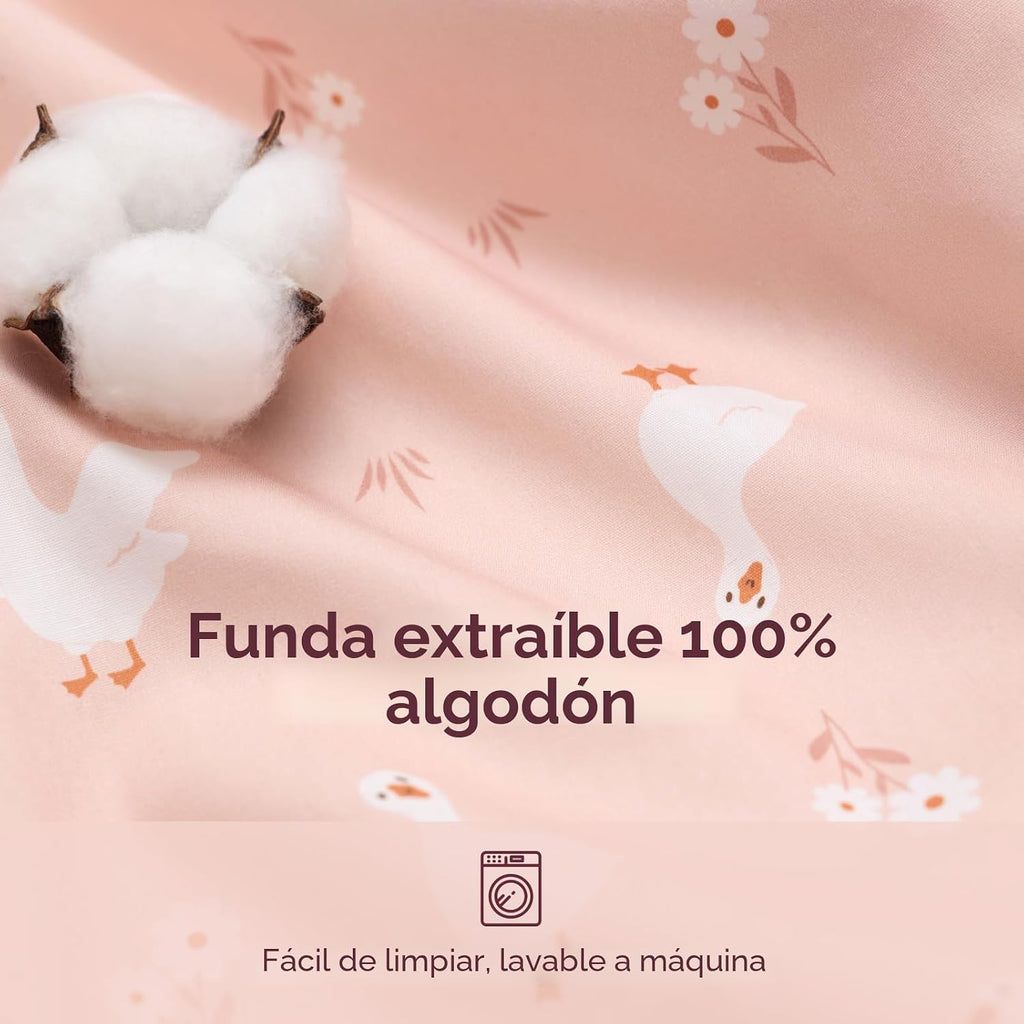 Momcozy Almohada de lactancia original para lactancia materna, innovador protector de seguridad, almohadas de alimentación más anchas para más apoyo para mamá y bebé, lactancia más fácil y manos libres, apta para todos, funda de algodón extraíbl