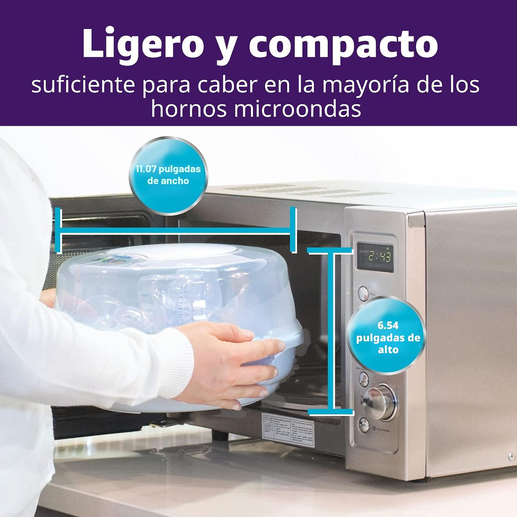 Philips Avent, Esterilizador de vapor de microondas para biberones, chupetes, tazas y más