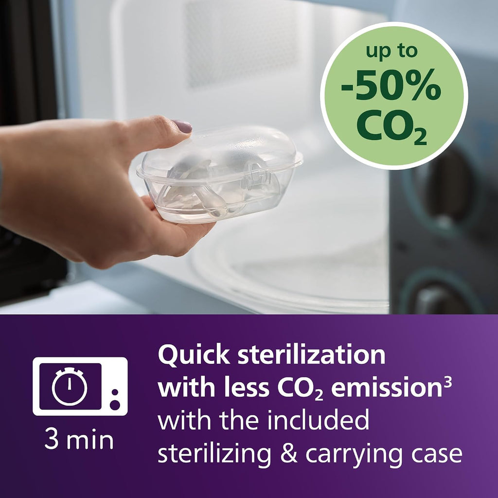 Philips Avent, Duo  Chupetes ultra suaves, diseño ortodóntico, para bebés de 6 a 18 meses, escudo flexible, pezón simétrico de silicona, sin BPA