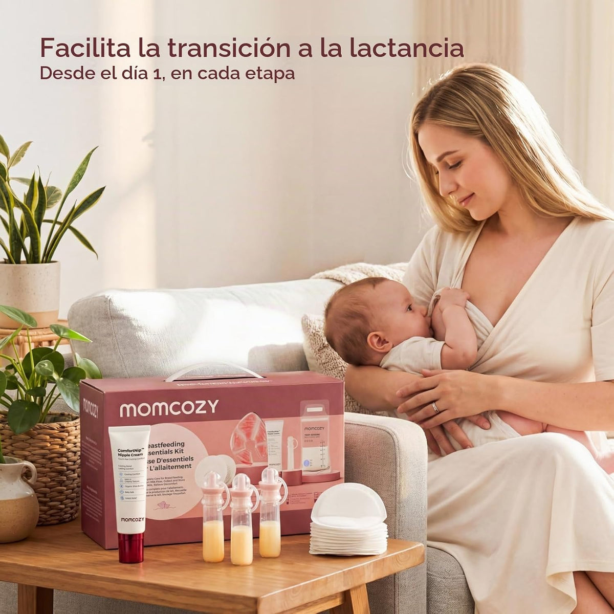 Momcozy -  Kit de 73 piezas esenciales para lactancia materna
