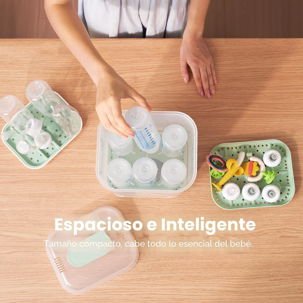 Momcozy - Esterilizador y secadora modular 4 en 1 para botellas compactas