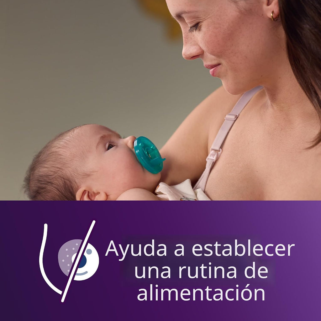 Philips Avent Soothie, chupetes de ortodoncia para bebés de  0 a 3 meses