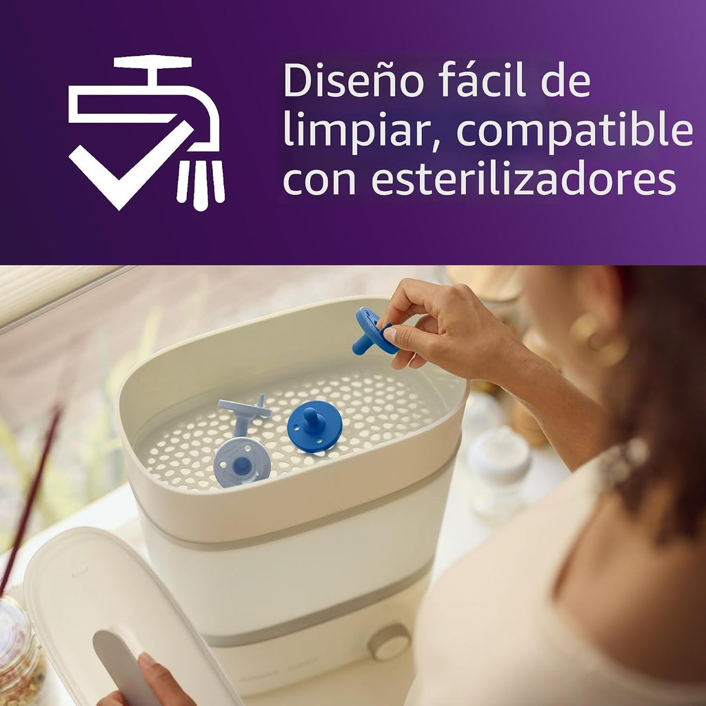 Philips Avent Soothie, chupetes de ortodoncia para bebés de  3 a 6 meses