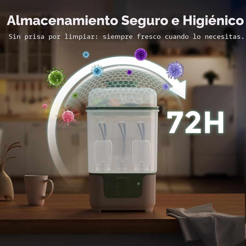 Momcozy - Esterilizador y secadora modular 4 en 1 para botellas compactas