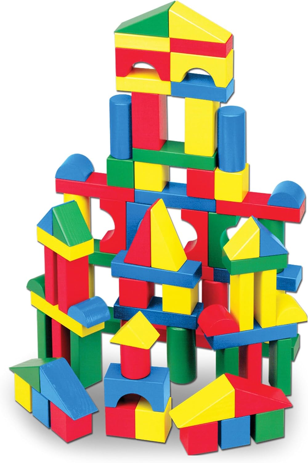 Melissa & Doug - Juego de bloques de madera