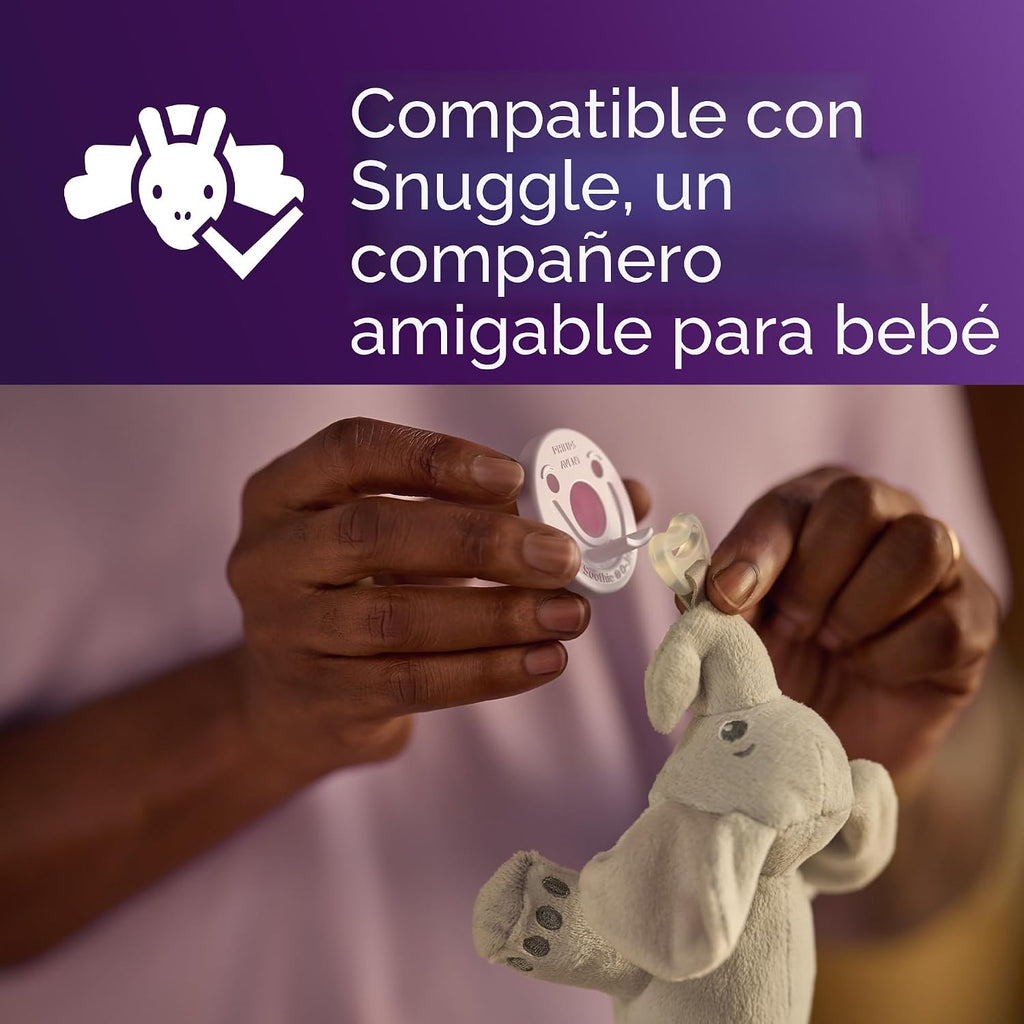 Philips Avent Soothie, chupetes de ortodoncia para bebés de  3 a 6 meses