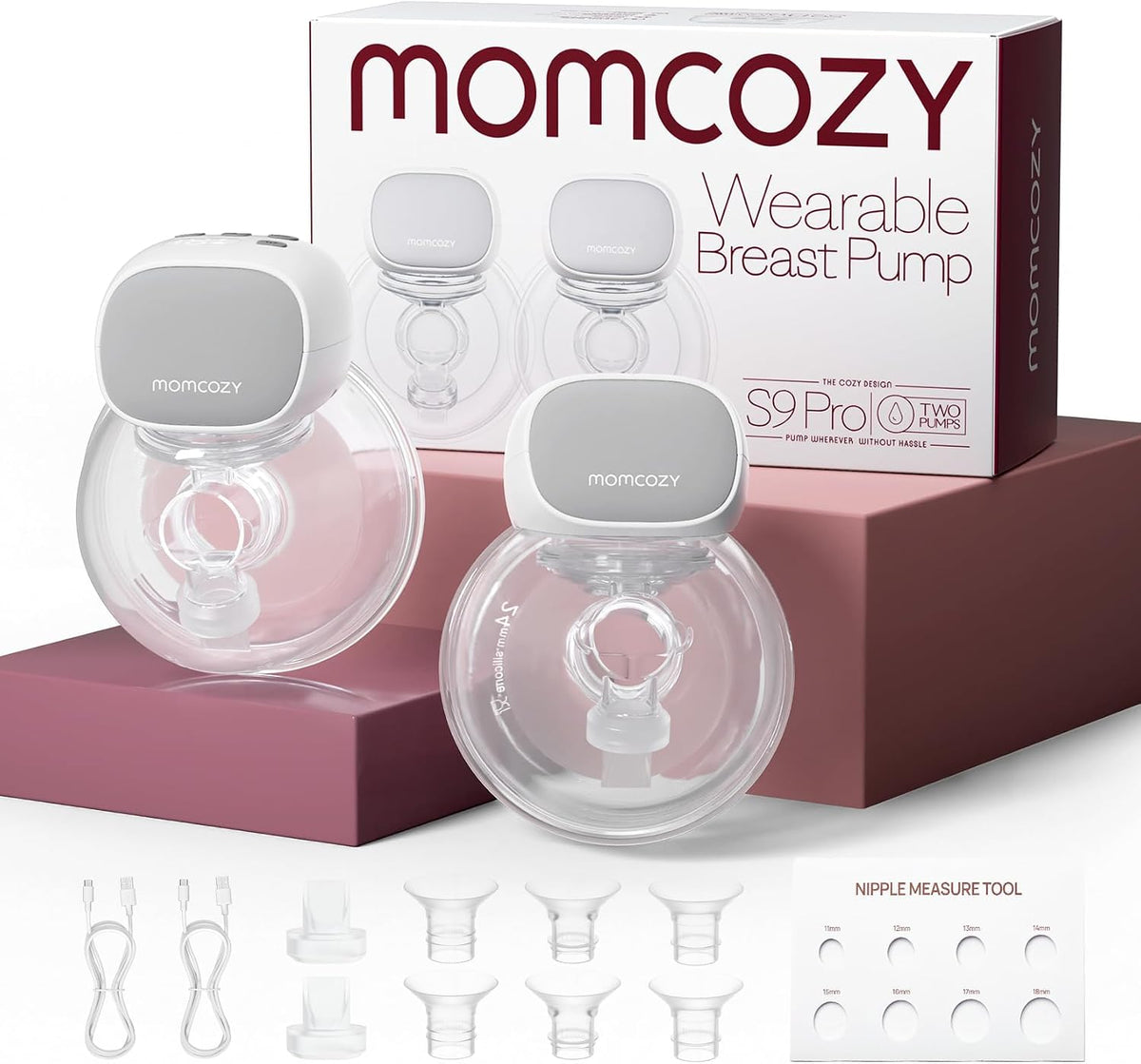 Momcozy - S9 Pro - Extractor de leche portátil manos libres