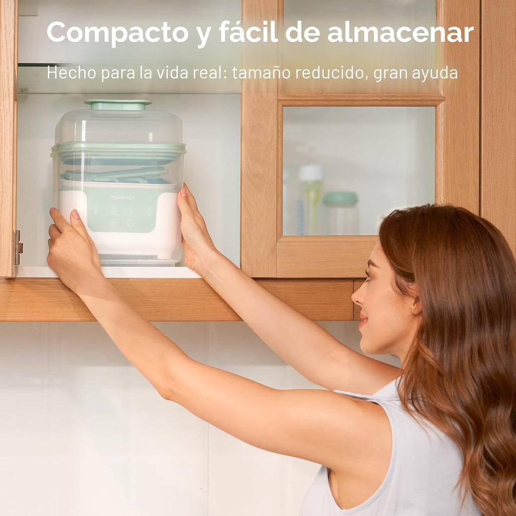 Momcozy - Esterilizador y secadora modular 4 en 1 para botellas compactas