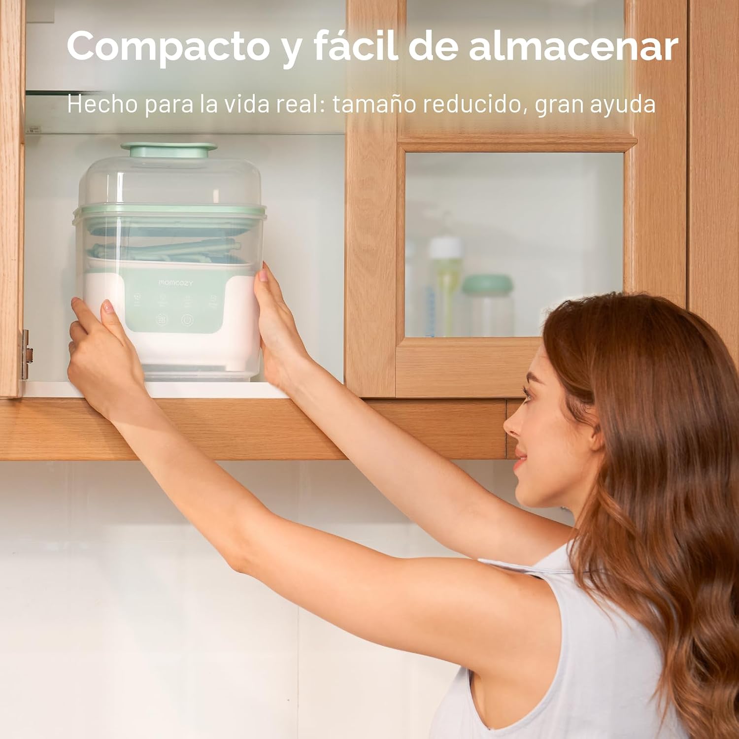 Momcozy - Esterilizador y secadora modular 4 en 1 para botellas compactas