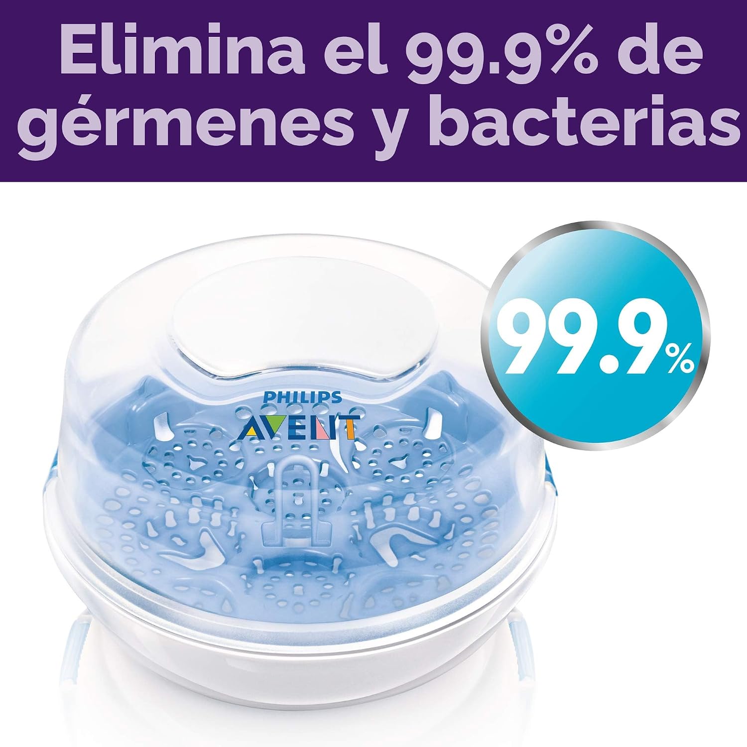 Philips Avent, Esterilizador de vapor de microondas para biberones, chupetes, tazas y más