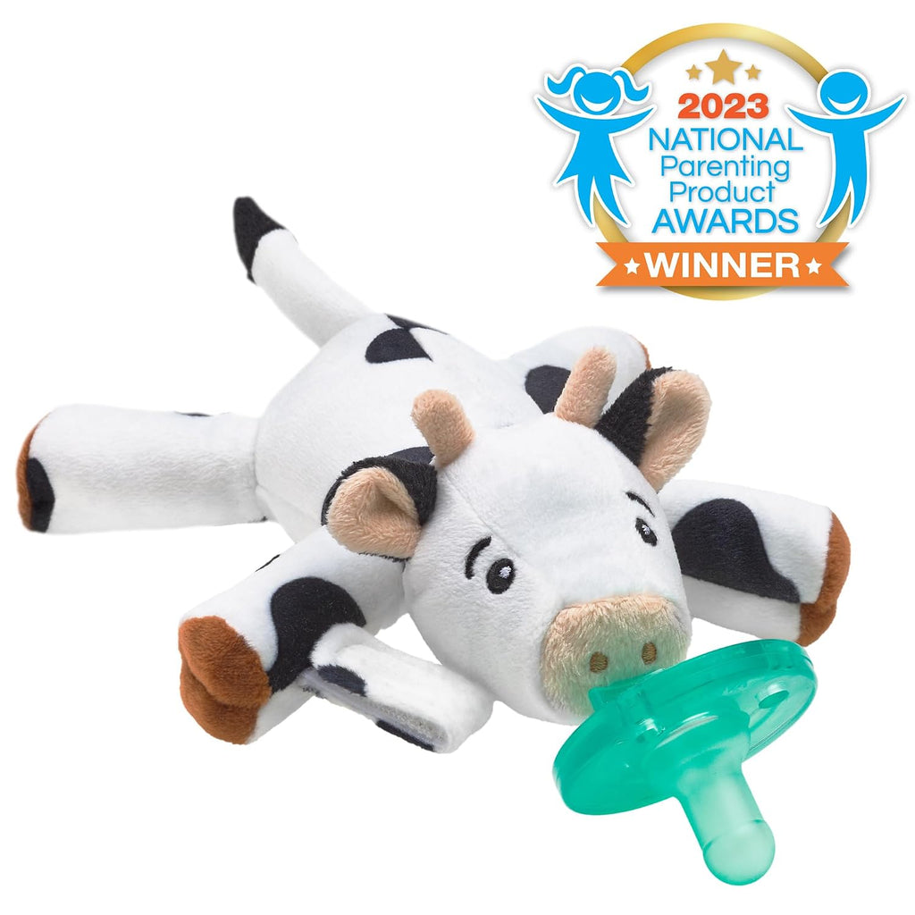 Philips Avent Soothie Snuggle Portachupetes con Chupete Desmontable, 0m+, Vaca