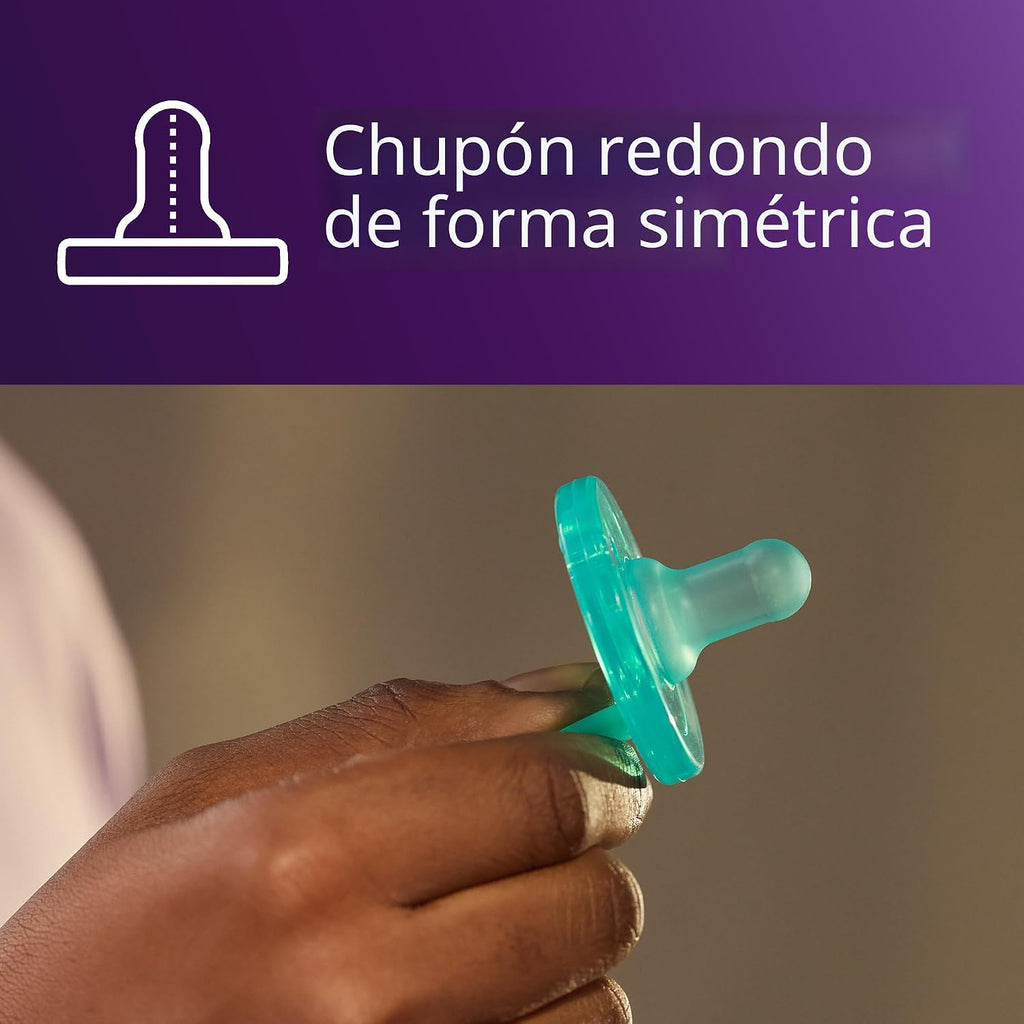 Philips Avent Soothie, chupetes de ortodoncia para bebés de  0 a 3 meses