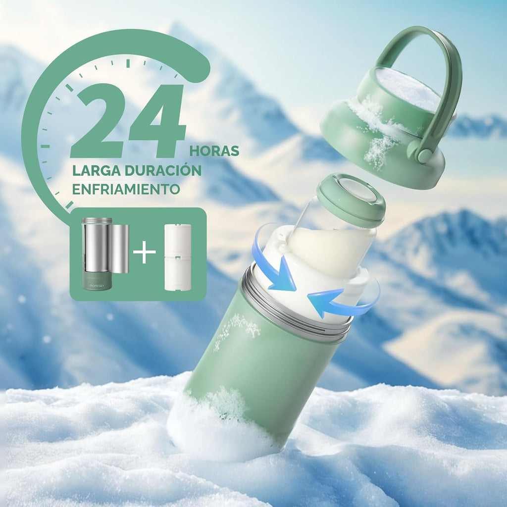 Momcozy - Termos enfriadores de leche materna color verde