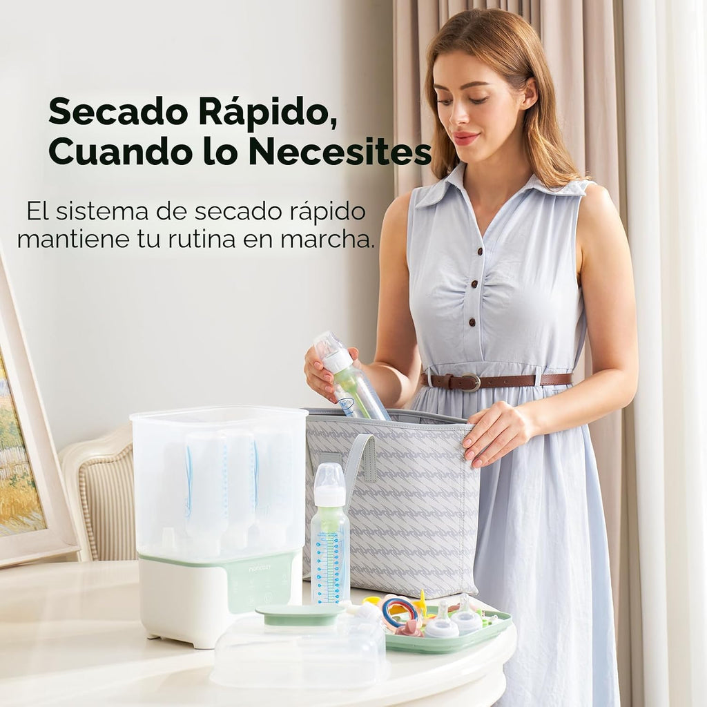 Momcozy - Esterilizador y secadora modular 4 en 1 para botellas compactas