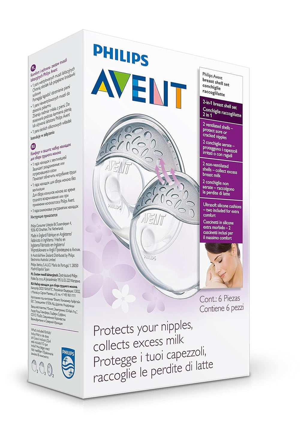 Philips Avent, Conchas protectoras de pezones