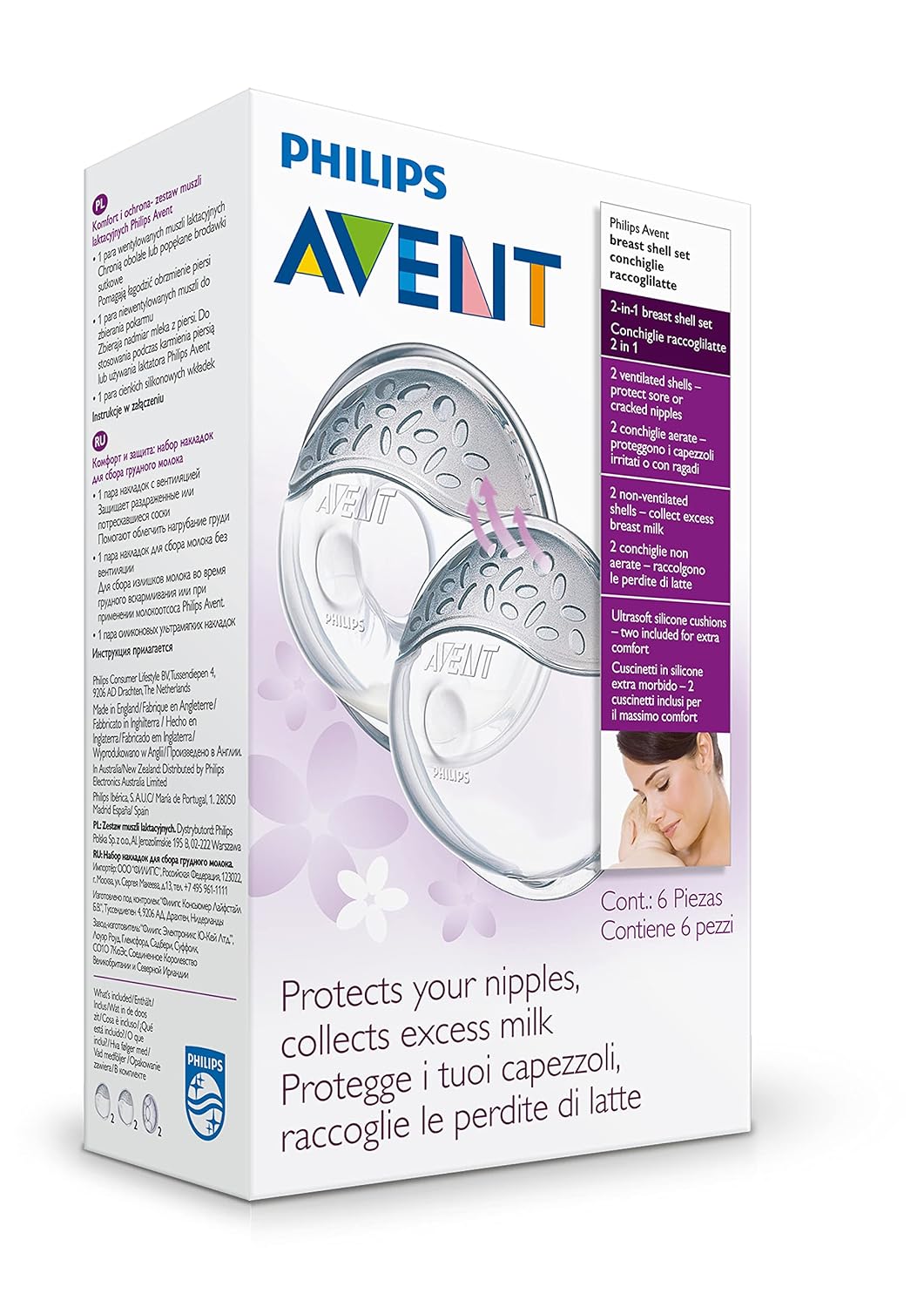 Philips Avent, Conchas protectoras de pezones