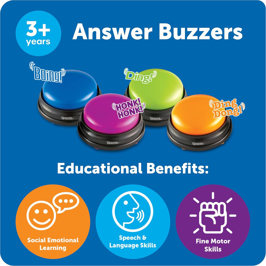 Learning Resources &nbsp;- Suministros imprescindibles para el aula, juguetes para niños, botón de efectos de sonido, programas de juegos familiares, suministros para profesores, botón de efectos de sonido