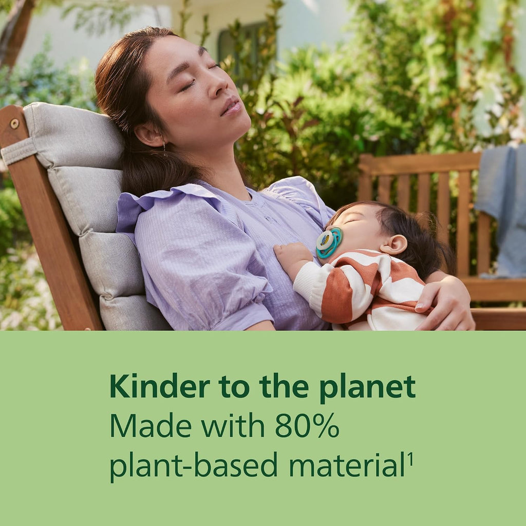 Philips Avent, Duo  Chupetes ultra suaves, diseño ortodóntico, para bebés de 6 a 18 meses, escudo flexible, pezón simétrico de silicona, sin BPA